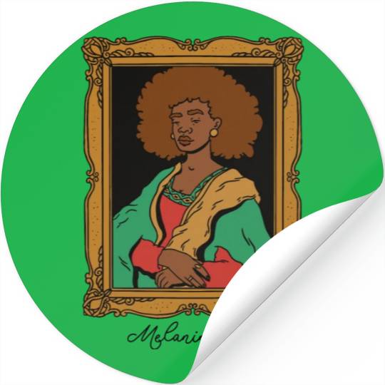 Melanin Lisa funny Art Melanin Lisa funny Art gift Stickers