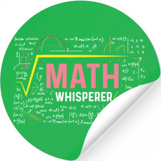 Math Whisperer University Professor Gift Stickers