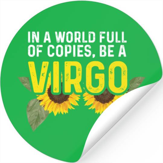 Be a Virgo Hard-Working Person Gift Stickers