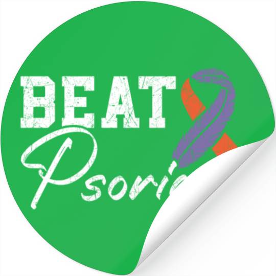 Beat Psoriasis Skin Disease Psoriasis Awareness Stickers
