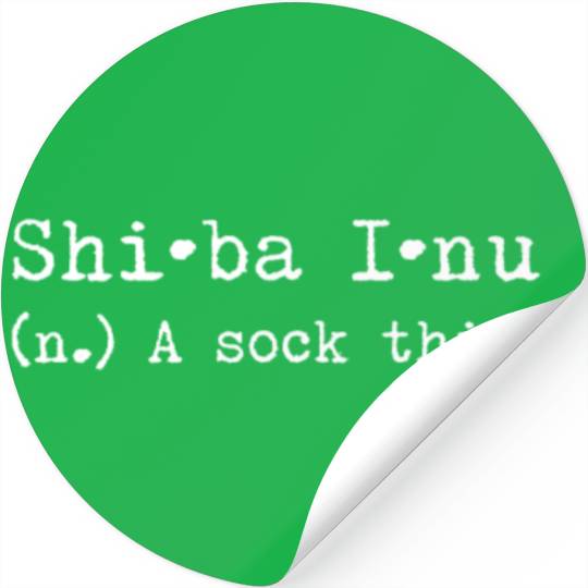 A Sock Thief Shiba Inu Stickers