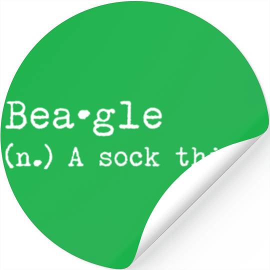 A Sock Thief Beagle Stickers