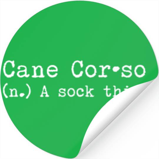 A Sock Thief Cane Corso Stickers