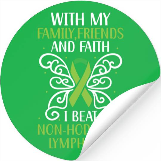 I Beat Non-Hodgkin Lymphoma Cancer Survivor Stickers