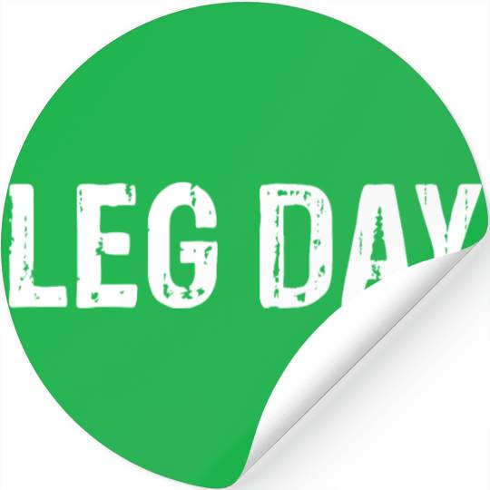 Leg Day Handicapped Wheelchair 16 Stickers