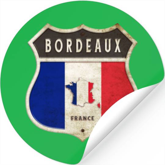 Bordeaux France coat of arms flags design Stickers