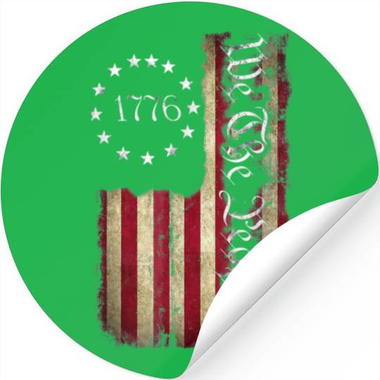 1776 We The People Patriotic American Constitution Stickers