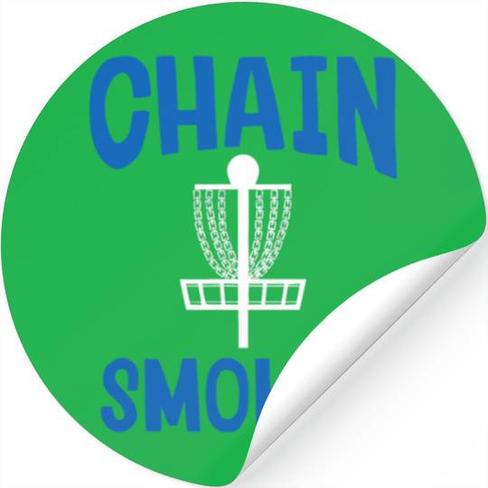 Disc Golf Funny Chain Smoker Frolf Humor Stickers