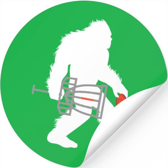 Bigfoot Disc Golf Cryptid Sasquatch Disc Golfer Stickers