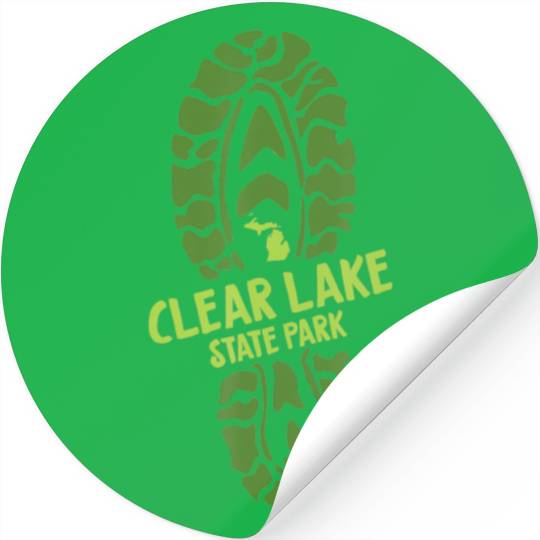 Clear Lake State Park Michigan MI Vacation Hiking Stickers