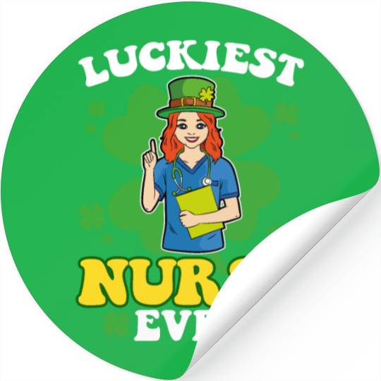 Luckiest Nurse Ever Irish St. Patricks Day Stickers