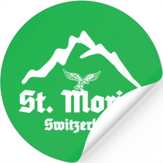 St. Moritz, Swiss Region Switzerland, Schweiz Stickers