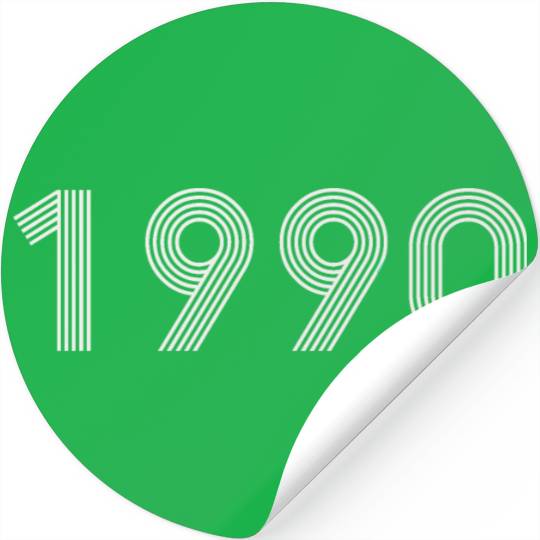 Year 1990 - White Stickers