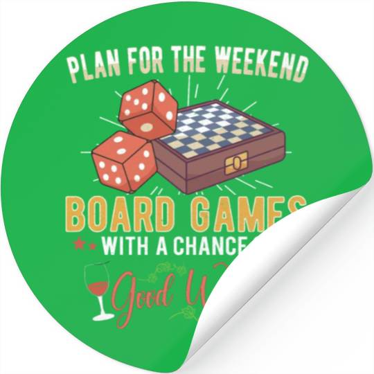 Wine Board Games Chess Board Game Player Gambling Stickers