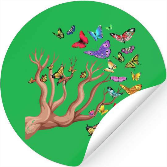 Monarch Butterflies Nature Butterfly Stickers