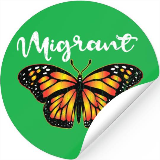 Migrant Monarch Butterfly Lover Cute Butterflies Stickers
