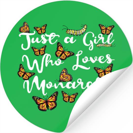 Monarch Butterfly Lover Caterpillar Butterflies Stickers
