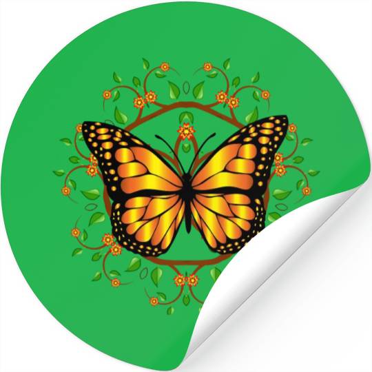 Monarch Butterfly Save our butterflies Stickers