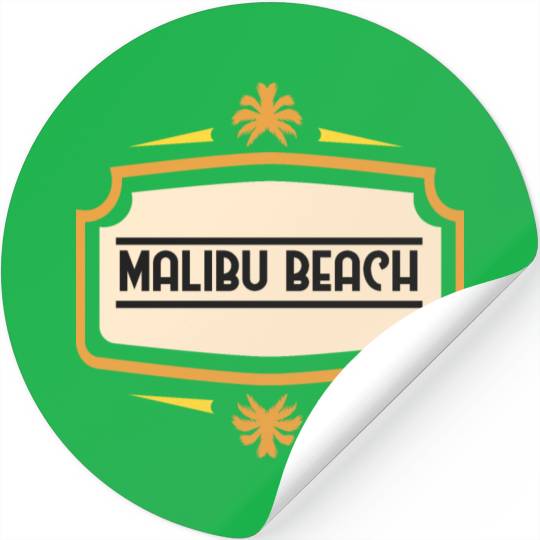 Malibu Beach Stickers