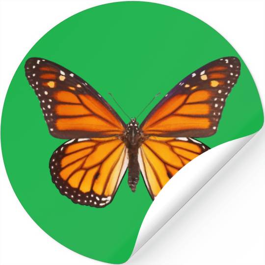 Monarch Butterfly Lover Stickers Plant Milkweed