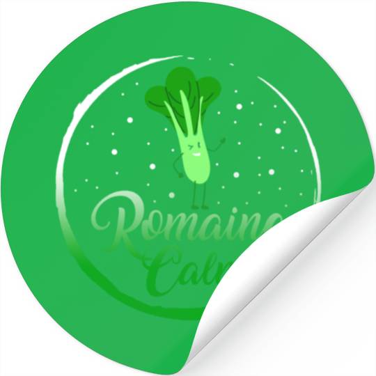Lettuce Vegetable Stickers, Romaine Calm Stickers,
