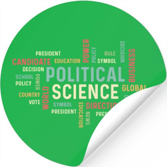 Political Science Careers Hardworking Student Gift Stickers