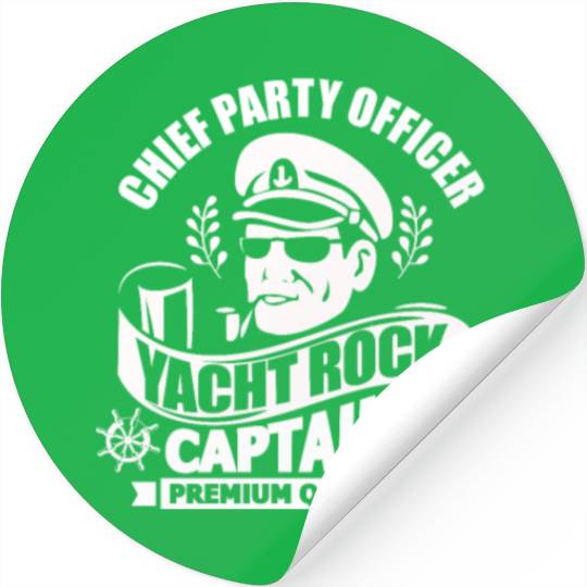 Chief Party Officer Yacht Rock Captain Stickers