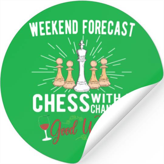 CHESS PLAYER CHESSBOARD CHESS GAME BOARD GAME GIFT Stickers