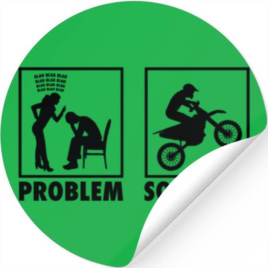 Motocross Motocross Racers Statement Problem Stickers