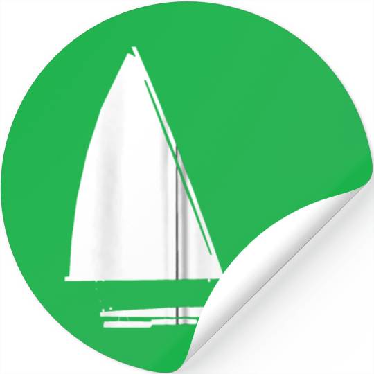 Ice Boat Racing Ice Yacht Silhouette Graphic Ice Stickers