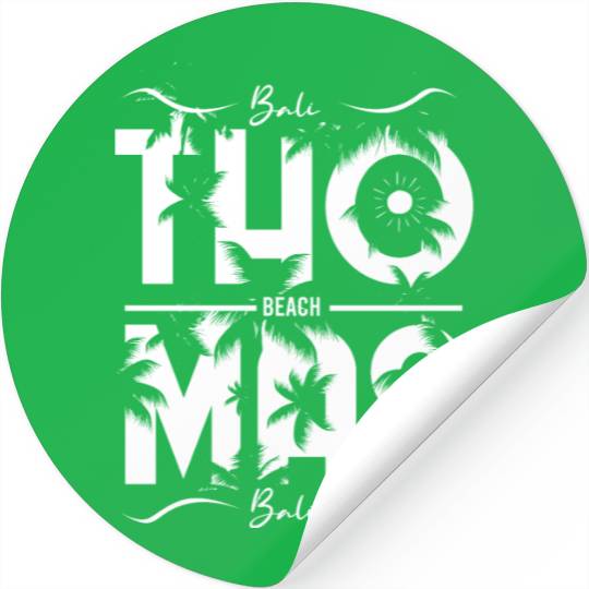 St Thomas Beach Vacation Souvenir Stickers