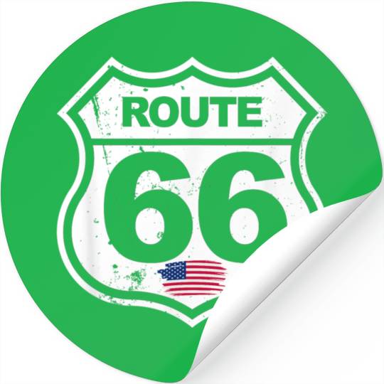 Vintage Route 66 retro style Stickers