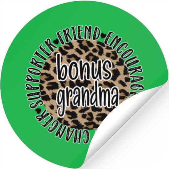 Bonus Grandma Bonus Grandmother For Mother's Day Stickers