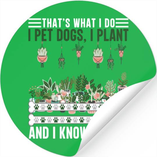 I Love My Garden Planting Gardening Plants Gifts Stickers