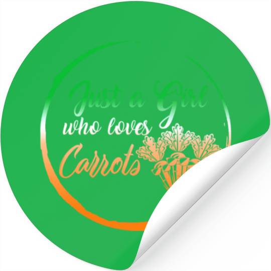 Carrot Vegetable Stickers, Just A Girl Who Loves