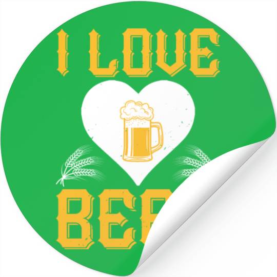 I love beer Stickers