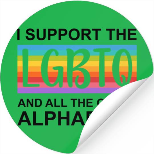 I Support LGBTQ Stickers Design | Pride Month