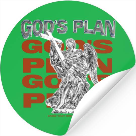 Gods Plan Streetwear Design Stickers