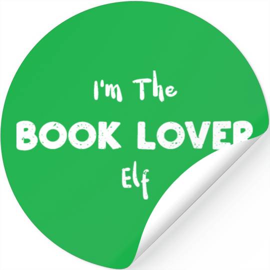 I'm The Book Lover Elf Stickers