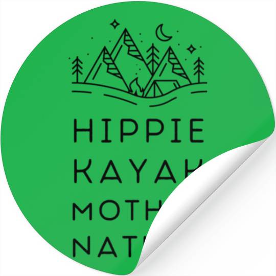 Hippie Kayak Mother Nature Stickers