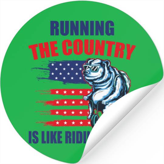 Joe Biden Running The Country's Like Riding A Bike Stickers