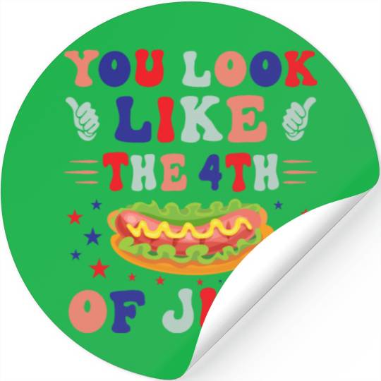 YOU LOOK LIKE THE 4TH OF JULY Stickers