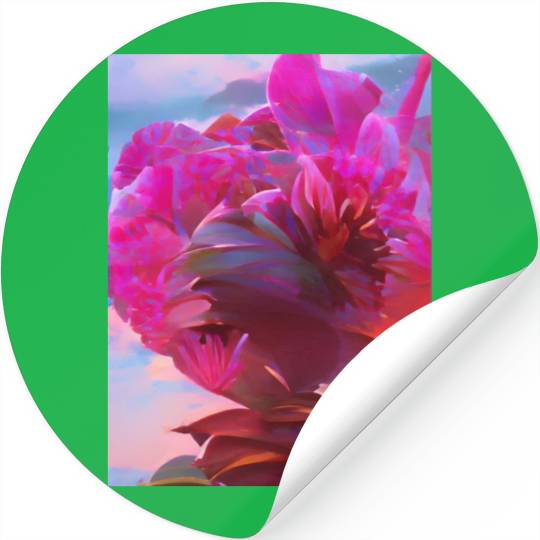 Abstract Flower Stickers