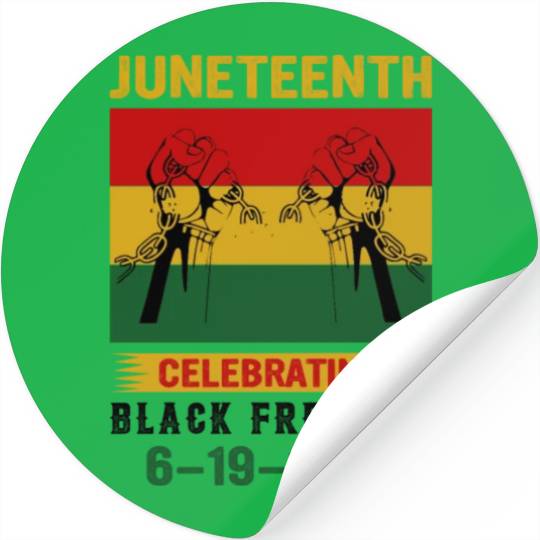 Juneteenth Black History Day Pride Gift Stickers