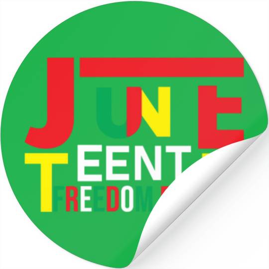 Juneteenth Black History Day Pride Gift Stickers