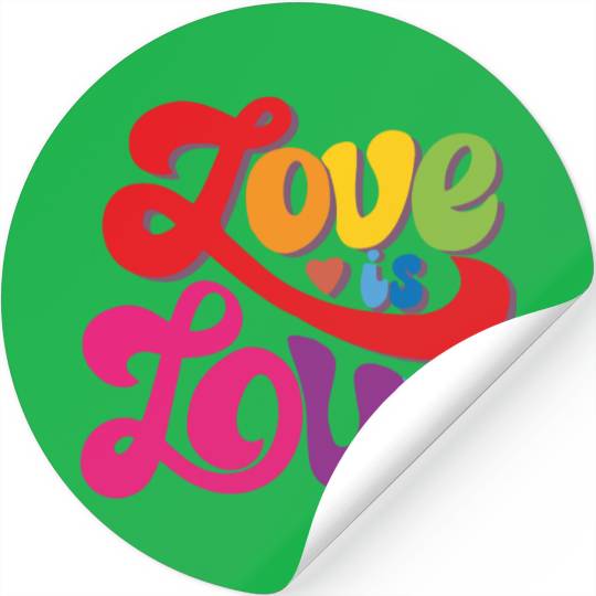 love is love romantic design. Stickers