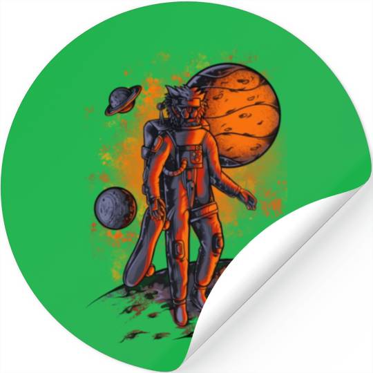 Lion astronauts in space Stickers