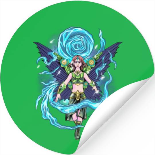 Angel winged robot Stickers