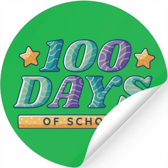 100 days of school 100 days of school gift inspira Stickers