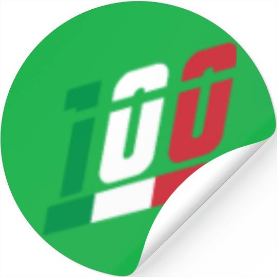 100 Italian National Flag Team Stickers